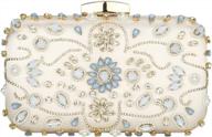 tanpell crystal beaded wedding clutch for women: elegant evening bag purse logo
