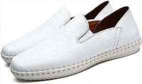 img 2 attached to Men'S Leather Fashion Slip-On Loafers Shoes - Soft Walking Comfort From MITVR!