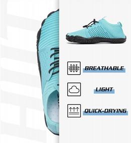 img 1 attached to Quick-Dry Water Shoes For Men And Women - Non-Slip, Breathable, And Perfect For Beach, River Swim, Pool, Hiking - HIITAVE Aqua Shoes