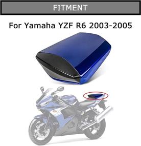 img 3 attached to 🔵 Blue PSLER Rear Seat Fairing Cover Cowl for Yamaha YZF R6 2003-2005 - Enhanced SEO