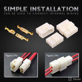 img 1 attached to Hilitchi 6.3MM Electrical Automotive Wire Connectors: Male Female Socket Plug Terminal for Motorcycle Car (8P-10Sets) - High-Quality Connectors for Automotive Wiring Needs