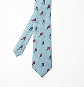 img 3 attached to 🦈 Ambesonne Shark Design Black and White Necktie