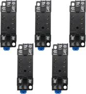 pack of 5 baomain dyf08a din rail mount relay socket bases with 8 terminals for my2nj, hh52p, and h3y relays - better seo logo