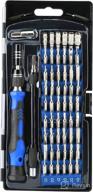 🔧 blue hautton precision screwdriver set, 60 in 1 with 56 bits magnetic screwdriver kit, stainless steel professional repair tools kit for phone laptop pc camera game console glasses and more логотип