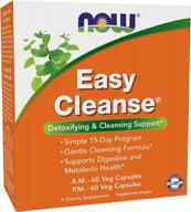 now supplements easy cleanse am/pm - a powerful blend of specialized herbs, nutrients, and green foods in 120 vegetable capsules logo