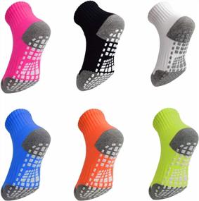 img 4 attached to Active Baby Toddler Socks With Non-Slip Grip Ankle For Safe Playtime - 1-7 Years