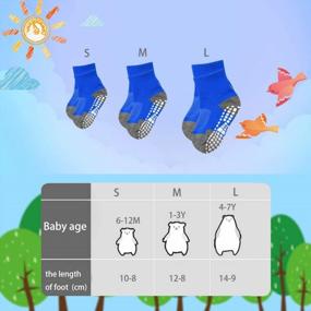 img 2 attached to Active Baby Toddler Socks With Non-Slip Grip Ankle For Safe Playtime - 1-7 Years