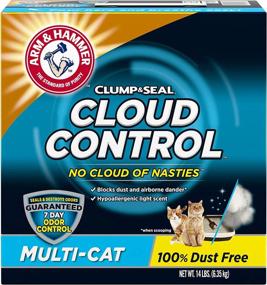 img 4 attached to Arm & Hammer Clump & Seal Cloud Control Multi-Cat Clumping Litter: A Superior Solution for Multiple Cats with Enhanced Odor Protection