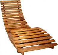 rocking acacia wood chaise lounge for outdoor living | weatherproof patio chair for sunbathing by cucunu logo