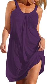 img 2 attached to BLUETIME Womens Summer Causal Swimsuit Women's Clothing - Swimsuits & Cover Ups