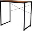 ehemco multifunctional rectangular desk with coffee table top and black legs - perfect for home office or study! logo