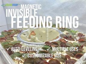 img 3 attached to Invisible Magnetic Feeding Ring (Customizable and Auto-Leveling) for Floating Plant Aquariums and Fish Tanks (Standard 2.5 Inch)