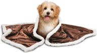 🐾 tirrinia premium puppy sherpa blankets for small dogs, cats, and kittens - ultra soft flannel plush pet bed blanket, reversible design - size: 30x45 inches logo