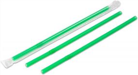 img 3 attached to Stay Eco-Friendly With DuraHome'S Green BPA-Free Flexible Plastic Straws - 200 Pack Individually Wrapped For Ultimate Convenience