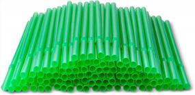 img 2 attached to Stay Eco-Friendly With DuraHome'S Green BPA-Free Flexible Plastic Straws - 200 Pack Individually Wrapped For Ultimate Convenience