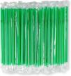 stay eco-friendly with durahome's green bpa-free flexible plastic straws - 200 pack individually wrapped for ultimate convenience logo