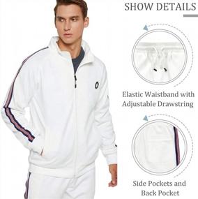img 1 attached to Get Ready For The Gym With Our Men'S Full-Zip Tracksuit: Warm, Sporty And Stylish!