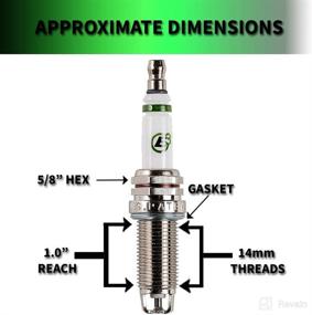 img 4 attached to 🔥 E3 Spark Plugs E3.68 Premium Auto Spark Plug with DiamondFIRE Technology (1 Pack)