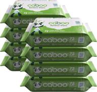 caboo tree free bamboo baby wipes - naturally derived, sensitive skin formula | 8 travel packs, 576 wipes in total logo