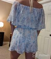 img 1 attached to Flower Power: Stunning Off-Shoulder Romper For Women By Fixmatti review by Chad Guinn