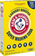 🌟 top-rated arm & hammer super washing soda 55 oz. - pack of 2 by church & dwight co: a powerful laundry must-have! logo