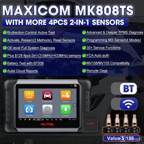 img 3 attached to 🔧 Autel MaxiCOM MK808TS Pro: OE-Level Bi-Directional Scan Tool with TPMS Scanner and 30+ Services, 2022 Upgrade of MK808BT MK808 MX808 – Includes 4pcs MX-Sensors and Full System Diagnostics!