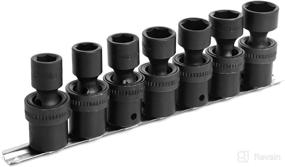 img 3 attached to ⚙️ 7 Piece 1/2 inch Drive Metric Impact Swivel Socket Set - Sizes 13mm, 14mm, 15mm, 17mm, 18mm, 19mm, and 21mm