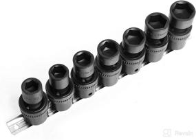 img 2 attached to ⚙️ 7 Piece 1/2 inch Drive Metric Impact Swivel Socket Set - Sizes 13mm, 14mm, 15mm, 17mm, 18mm, 19mm, and 21mm