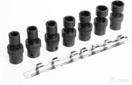 ⚙️ 7 piece 1/2 inch drive metric impact swivel socket set - sizes 13mm, 14mm, 15mm, 17mm, 18mm, 19mm, and 21mm логотип