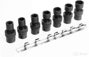 img 4 attached to ⚙️ 7 Piece 1/2 inch Drive Metric Impact Swivel Socket Set - Sizes 13mm, 14mm, 15mm, 17mm, 18mm, 19mm, and 21mm