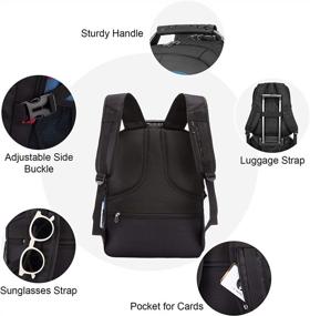 img 1 attached to Travel Laptop Backpack Waterproof Anti Theft Backpack With Lock And USB Charging Port Large Computer Business Backpack For Men Women School College Backpack (15