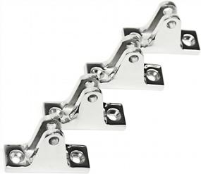 img 2 attached to Securely Mount Your Bimini Top With Seamander'S Stainless Steel Deck Hinge