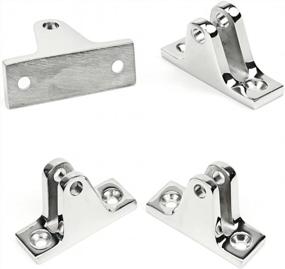 img 3 attached to Securely Mount Your Bimini Top With Seamander'S Stainless Steel Deck Hinge