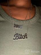 img 1 attached to 👯 WSNANG Best Friend Necklace - Stylish Bitch Pendant Friendship Jewelry for BFFs, Sisters - Ideal Birthday & Besties Gift review by Matt Schmick