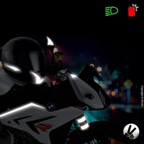 img 2 attached to 🔆 VFLUO 3M REFLECTIVE COLORS - (2 packs) Retro Reflective Adhesive DIY Sheet for Helmet, Motorbike, Scooter, Bike, and Multi Use - Enhanced with 3M Technology - 10 x 15 cm Sheet - Black