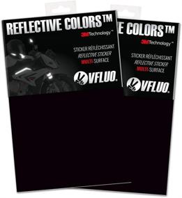 img 4 attached to 🔆 VFLUO 3M REFLECTIVE COLORS - (2 packs) Retro Reflective Adhesive DIY Sheet for Helmet, Motorbike, Scooter, Bike, and Multi Use - Enhanced with 3M Technology - 10 x 15 cm Sheet - Black