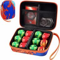 protect your bakugan collection: orange case compatible with baku gear pack, bakucores cards & ultra action figures logo