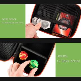 img 1 attached to Protect Your Bakugan Collection: Orange Case Compatible With Baku Gear Pack, Bakucores Cards & Ultra Action Figures