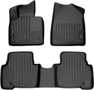 🚗 maxliner floor mats 2 row black liner set for hyundai santa fe 2013-2018 logo