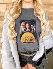 img 3 attached to Women'S Hocus Pocus Sanderson Sisters Halloween Funny T-Shirt Short Sleeve Graphic Classic Movie Tee Top