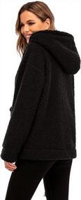 img 1 attached to Stay Cozy In Style: Oversized Womens Winter Coat With Fleece And Faux Shearling