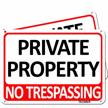 secure your property with ticonn 2-pack no trespassing warning signs - 7’’x10’’, reflective, uv protected & waterproof logo