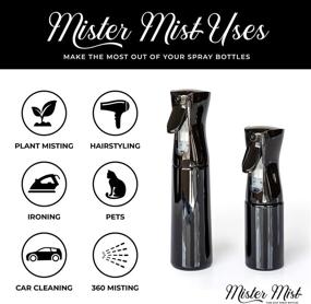 img 3 attached to 💨 Mister Mist Spray Bottles 5-Pack: Versatile Continuous Mist Spray for Hair, Plants, Cleaning & More!