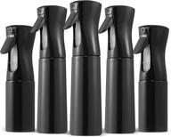 💨 mister mist spray bottles 5-pack: versatile continuous mist spray for hair, plants, cleaning & more! logo