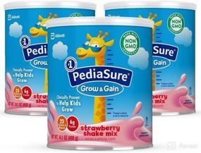 img 4 attached to 🍓 PediaSure Grow & Gain Non-GMO Gluten-Free Shake Mix Powder for Kids - Nutritional Shake with Protein, Probiotics, DHA, Antioxidants, and Vitamins & Minerals - Strawberry Flavor (24 Servings - 3 Cans)