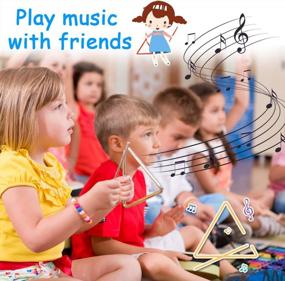 img 2 attached to Сет музыкальных инструментов для малышей, экологически чистый – международная деревянная музыкальная игрушка для детей и дошкольников с сумкой для хранения, идеально подходит для веселого и образовательного досуга