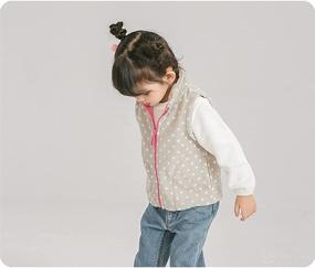 img 1 attached to 🧥 Feidoog Baby Girl Fleece Vest, Soft Lightweight Waistcoat with Zipper, Ideal Outerwear