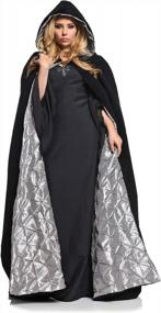 img 2 attached to Luxurious 63" Adult Velvet & Satin Cape With Embossed Satin Lining - Underwraps Deluxe Edition
