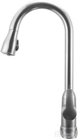 img 2 attached to 🚰 Dura Faucet DF-NMK508-SN RV Pull-Down Kitchen Sink Faucet in Brushed Satin Nickel - Superior Quality & Functionality