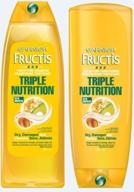 🍃 garnier triple nutrient shampoo and conditioner logo